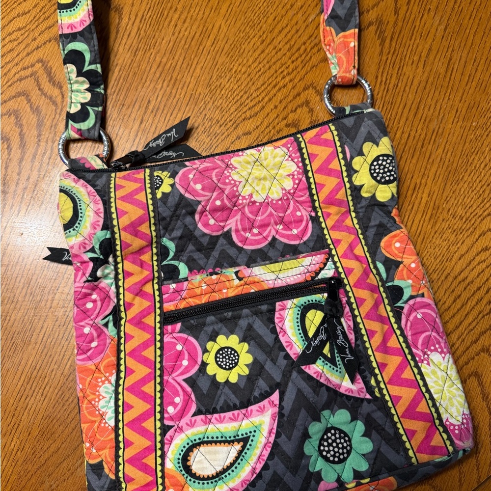 Vera Bradley Multicolor Floral Crossbody Bag with Matching Wallet